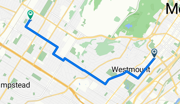 Boulevard De Maisonneuve Ouest to Chemin de la Côte-des-Neiges