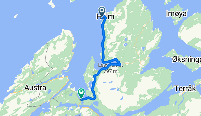 16.2 Route in Bindalseidet