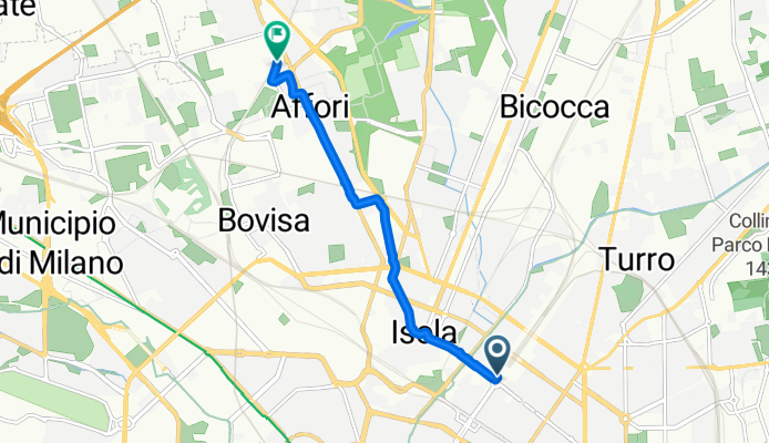 Da Piazza Duca d'Aosta a Via Ippocrate