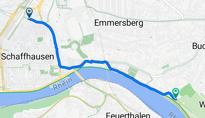 Bahnhofstrasse, Schaffhausen nach Lindliweg, Schaffhausen