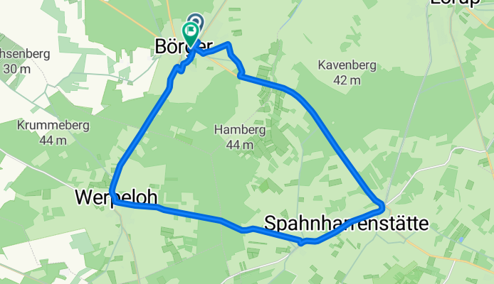 Dünenweg 2A nach Helter Damm 11a