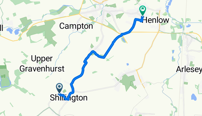 Greenfields, Hitchin to Broad Street, Shefford