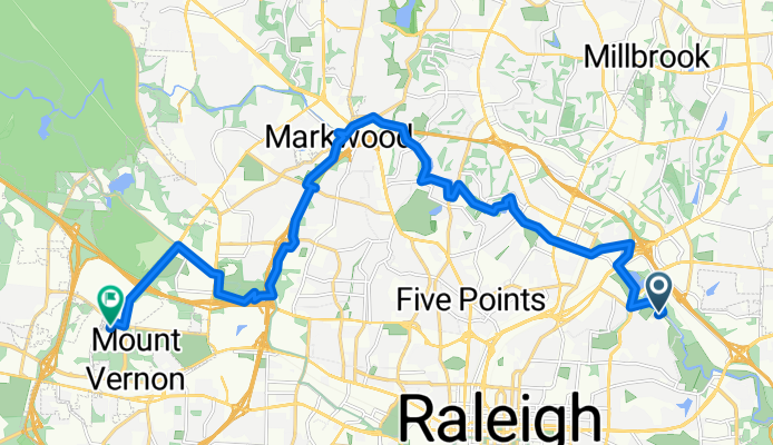 Crabtree Blvd, Raleigh to Sunday Dr, Raleigh