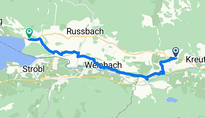 St Wolfganger-Straße, Bad Ischl nach Schwarzenbach, St. Wolfgang im Salzkammergut