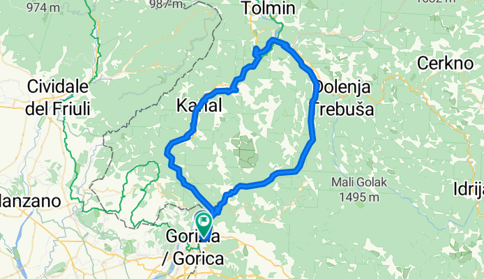 Route in Nova Gorica