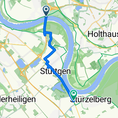 Fleher Deich, Düsseldorf nach Düsseldorfer Straße, Dormagen