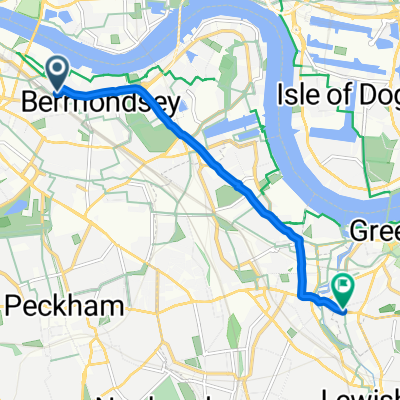 Druid Street, London to Blackheath Road, London