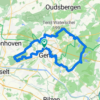 Fietsroute door water en heide Limburg