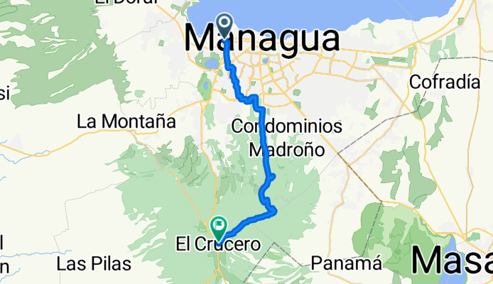 De Managua a El Crucero