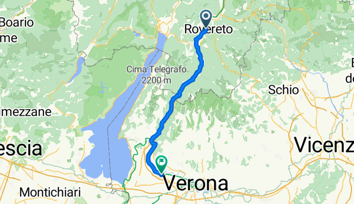 Von Rovereto bis Bussolengo, Montresor Hotel Tower in Bussolengo