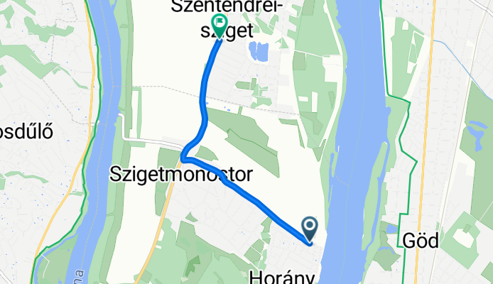 Monostori utca - Csóka utca