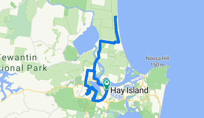 Wallace Dr at Noosa Leisure Centre to Wallace Dr at Noosa Leisure Centre