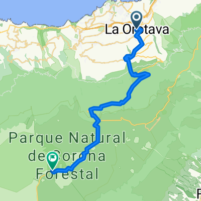 Plaza General Franco, La Orotava to TF-21, La Orotava