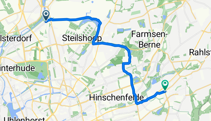 Alsterdorfer Straße, Hamburg nach Tonndorfer Hauptstraße, Hamburg