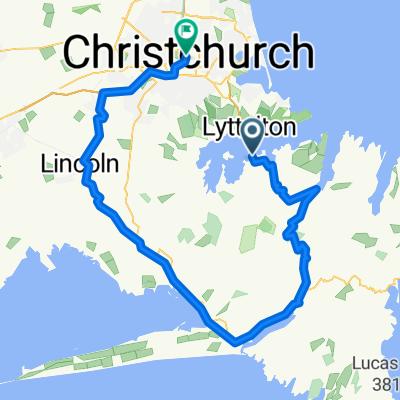 Diamond Harbour to downtown Christchurch via little river rail trail