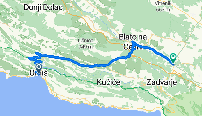 Trg kralja Tomislava 10a nach Radobiljska Cesta