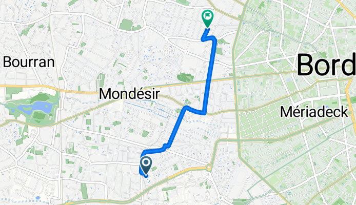 230 Rue Émile Combes, Bordeaux à 61 Rue Famatina, Bordeaux