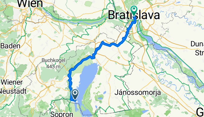 Von Mörbisch am See bis Bratislava