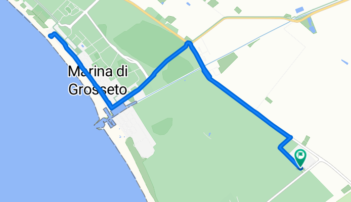 Percorso per via del Rio grande