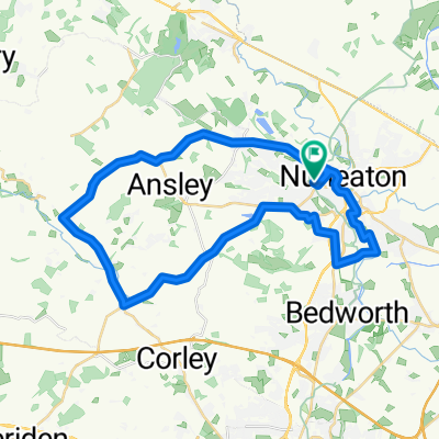 Beaumont Road, Nuneaton to Beaumont Road, Nuneaton