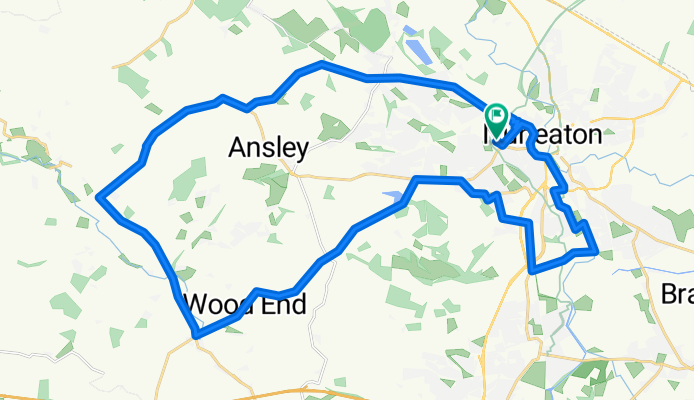 Beaumont Road, Nuneaton to Beaumont Road, Nuneaton