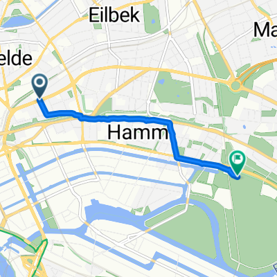 Alfredstraße, Hamburg nach Hamburg-Mitte, Hamburg