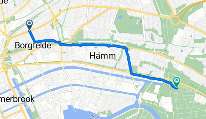 Alfredstraße, Hamburg nach Hamburg-Mitte, Hamburg