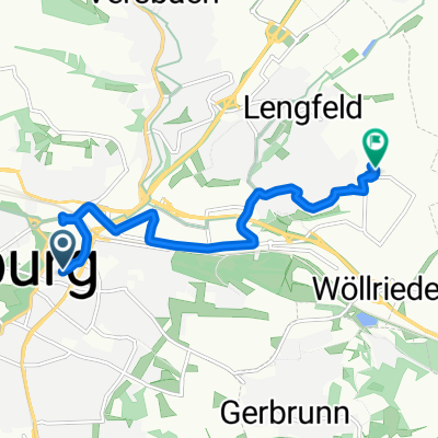 St-Benedikt-Straße, Würzburg nach Friedrich-Bergius-Ring, Würzburg