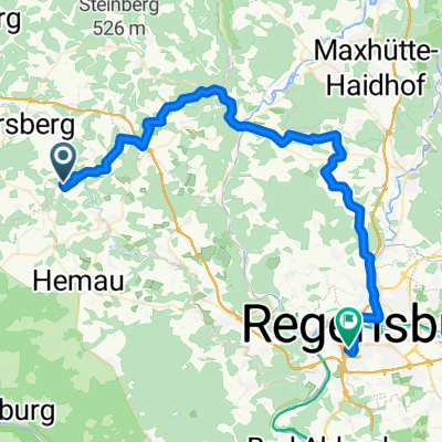 Mausheim-Hardt-Ammelacker-Rohrbach-Kallmünz-Holzheim-Eitlbrunn-R 55Km