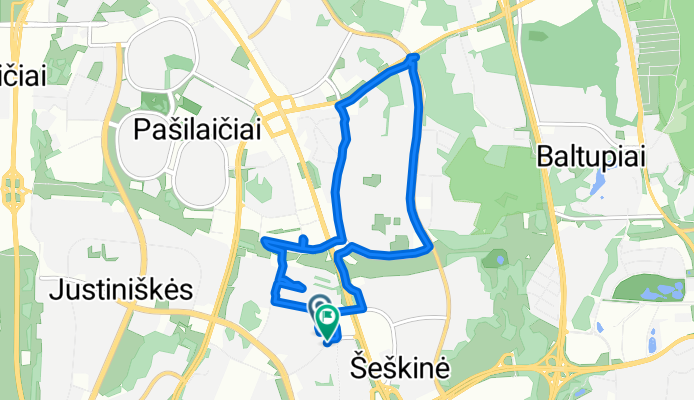 Dūkštų g., Vilnius to Šeškinės g., Vilnius