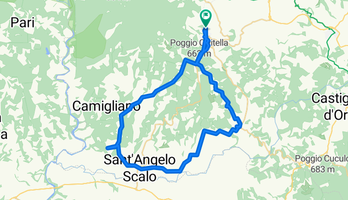 Route in Montalcino