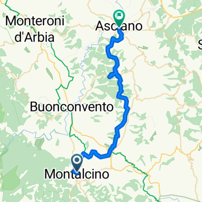 Von Montalcino bis Asciano