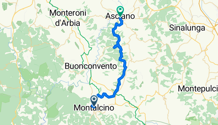 Von Montalcino bis Asciano