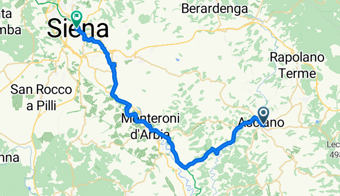 Von Asciano bis Siena