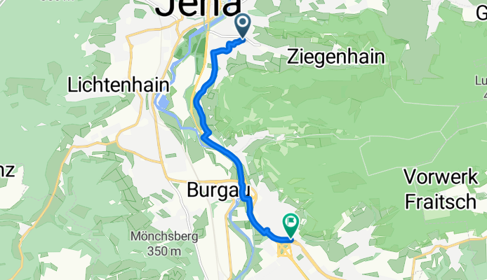 Ziegenhainer Straße, Jena nach Paul-Schneider-Straße, Jena