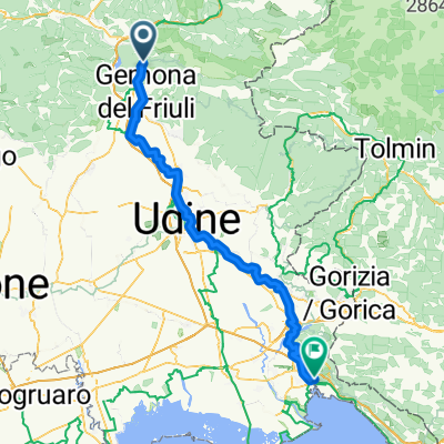 Via Pontebbana, Venzone nach Piazzale della Stazione, Monfalcone