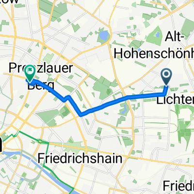 Genslerstraße, Berlin to Kollwitzstraße, Berlin