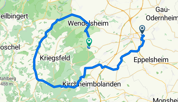 Alzey über Gerbach nach Bechenheim