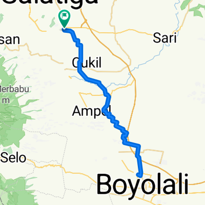 Salatiga -Boyolali PP 52 km