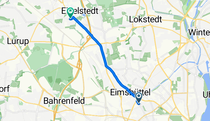 Eimsbütteler Chaussee, Hamburg nach Kapitelbuschweg, Hamburg