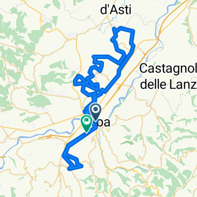 GPX Download: Castellinaldo d'Alba – Panorama von Govone (CN) Runde von Mussotto