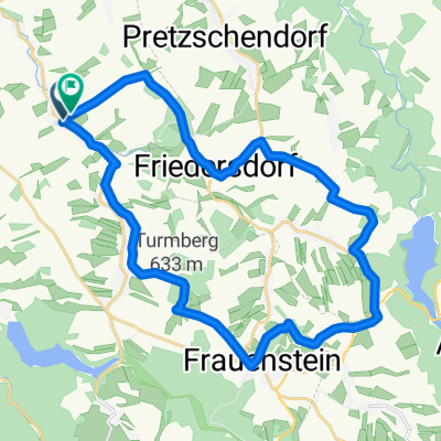 Route in Bobritzsch-Hilbersdorf