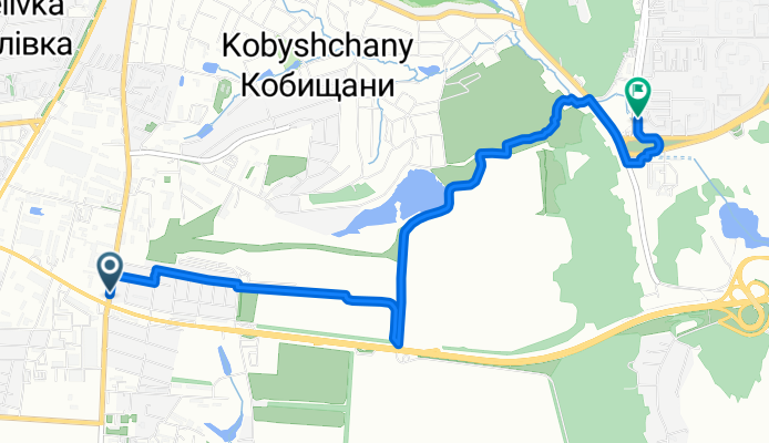 От М03 до вулиця Чураївни