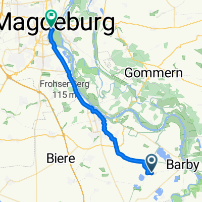 From Barby to Magdeburg