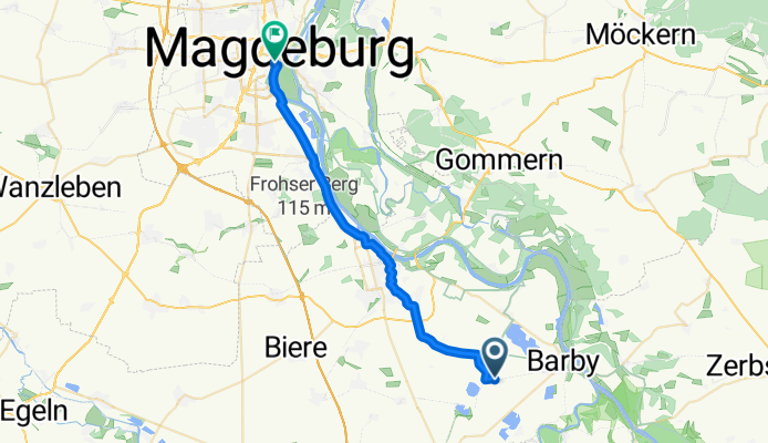 From Barby to Magdeburg