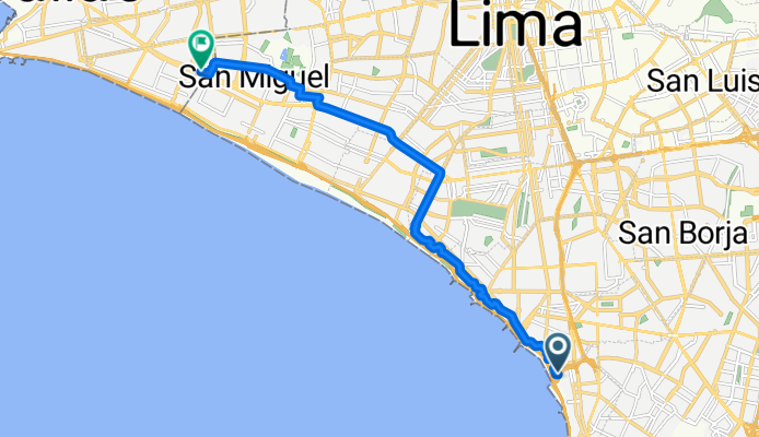 Carolinos Street, Lima to De La Marina Avenue, Callao