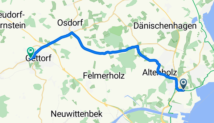 Groß Hasselrod, Kiel nach Hasselrott, Gettorf