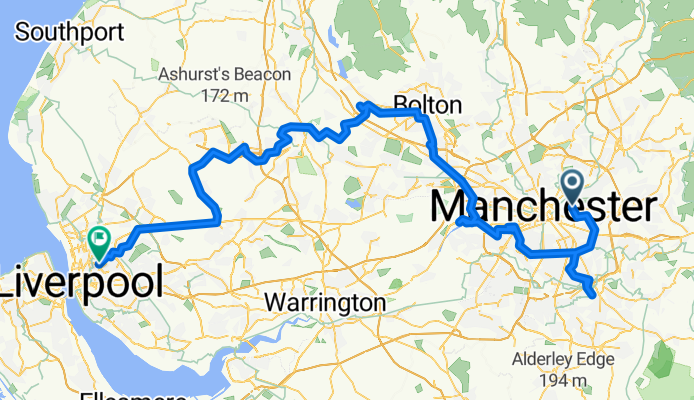 From Manchester to Liverpool