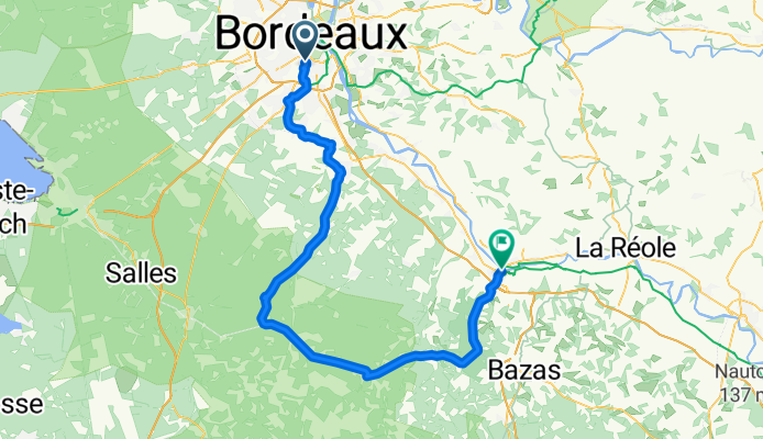 From Talence to Langon