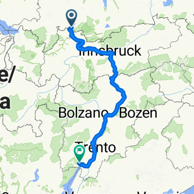 Prinzregentenplatz, Füssen nach Laubengasse, Meran